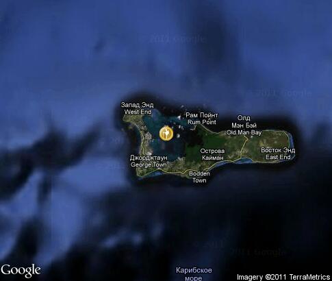 карта: Активный туризм на Каймановых островах