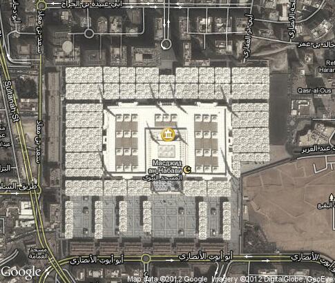 地图: Al-Masjid an-Nabawi