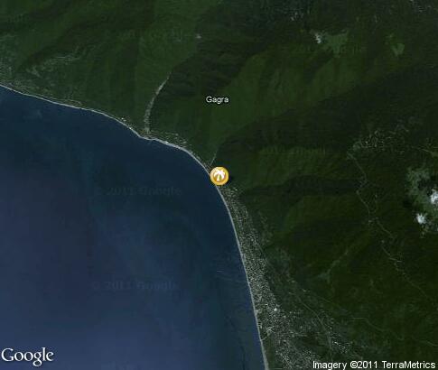 map: Gagra, resort