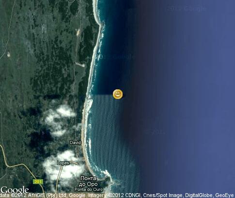 map: Kitesurfing in Ponta do Oura