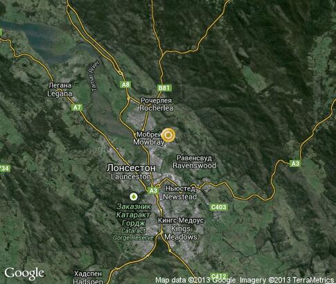 map: Launceston 