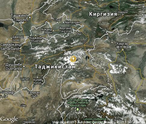 карта: Альпинизм в Таджикистане