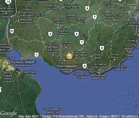 map: Uruguay Architecture