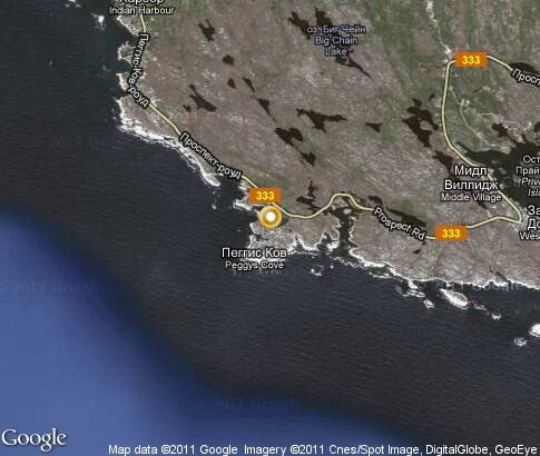 map: Peggys Cove