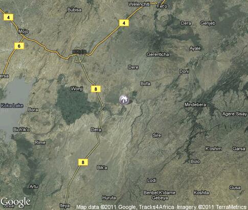 map: Sodere Hot Springs