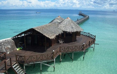 Tioman Island - tiny island with dense forests, edged by multitude of coral reefs; attractive diving location; diverse marine life.