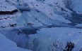 Winter Gullfoss Waterfall  写真