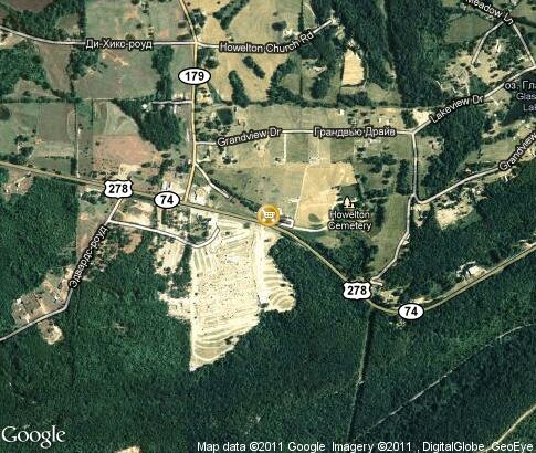 map: Mountain Top Flea Market, Attalla