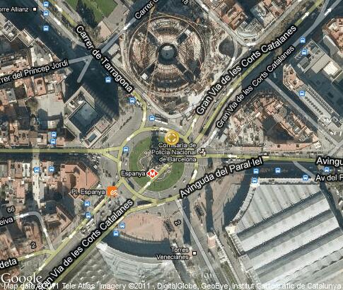 map: Placa d`Espanya