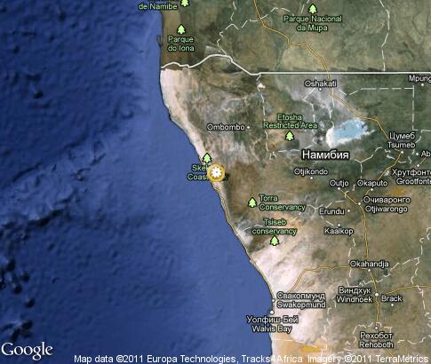 map: Skeleton Coast