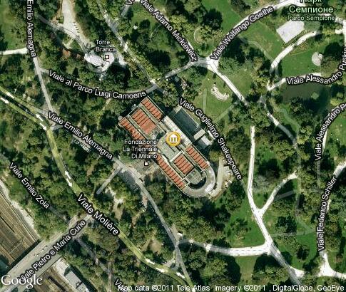 map: Triennale Design Museum