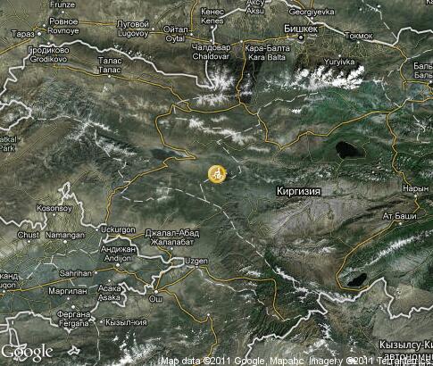 地图: 吉尔吉斯斯坦、自行车运动
